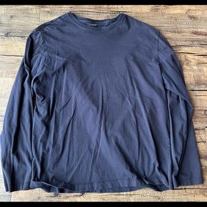 Vintage J Crew Long Sleeve Blue Tee Shirt XL